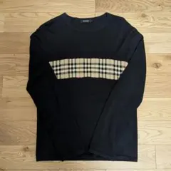 BURBERRY BLACK LABEL 薄手ニット Lサイズ相当（サイズ3）