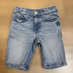 TOMMY HILFIGER デニムハーフパンツ 122cm ライトブルー