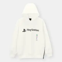 【送料無料】ダブルフェイスビッグプルパーカー「PlayStation」- 1
