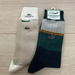 LACOSTE CROCODILE メンズ ソックス 25-27cm 2足セットのサムネイル