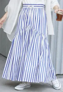 CIAOPANIC TYPY ドロストギャザーストライプボリュームスカート