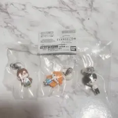 エヴァンゲリオン めじるしアクセサリー アスカ・シンジ・マリ 3点セット