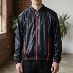 訳あり フィラ FILA ジャケット（M）黒 ブルゾン 長袖 カジュアルのサムネイル