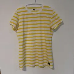HELLY HANSEN ボーダー Tシャツ イエロー ホワイト WLのサムネイル