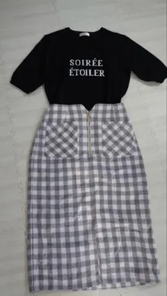 ギンガムチェックスカート