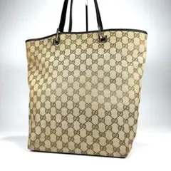 GUCCI グッチ GGキャンバス トートバッグ ベージュ
