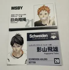 ハイキュー 名刺カードコレクション 影山飛雄　日向翔陽　ファンパーク