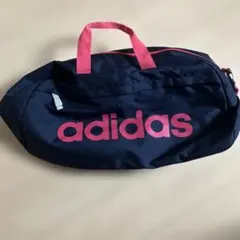 adidas ボストンバッグ ネイビー/ピンク