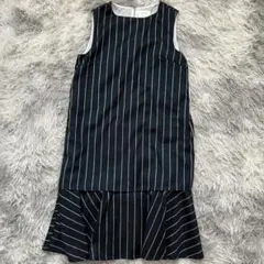 美品✨【SENSE OF PLACE】 ストライプ ノースリーブ ワンピース F