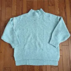 【値下げ】*美品*　ニット　ミントグリーン　М　MARBLE WALTS