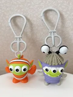 【非売品】エイリアン・リミックス キーホルダー 2点セット ニモ＆ブー ピクサー