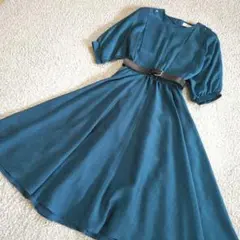 80s Vintage ロングワンピース M Aライン クラシカル レトロ古着のサムネイル