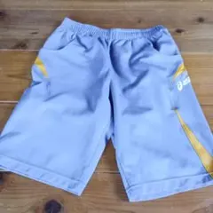 asics バレーボール用ショートパンツ ブルー/イエロー