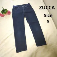 【オシャレ☆かわいい☆人気☆ZUCCA】デニムコットンパンツ　サイズSのサムネイル