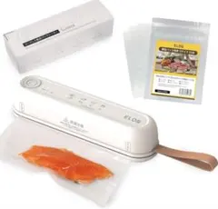 コードレス 真空パック機 食品保存シーラー 専用袋5枚＋Sサイズ50枚セット