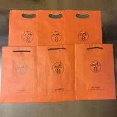 HERMES ショップ袋 ショッパー 6枚セットのサムネイル