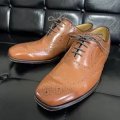 美品！リーガル REGAL メダリオン ウイングチップ スクエアトゥ　革靴