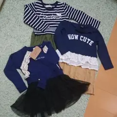 新品女の子110cm❤️トップス・ワンピース3点セット