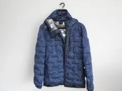 ワークマン幾何学模様 ネイビー ナイロンジャケット