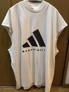 adidas アディダス　バスケットボール ノースリーブTシャツ ホワイト