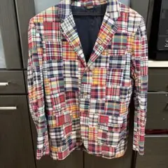 マルチカラー チェック テーラードジャケット