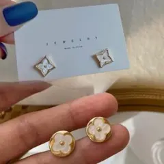 在庫処分　モノグラムピアスセット　残り僅か　まとめ売り