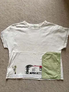 BEAMS mini ビームスミニ 電車柄Tシャツ 110