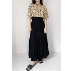 solov SOLOV ソロブ　LIGHTSOME SHIRRING SKIRT