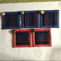 手作りコースター 5枚セット