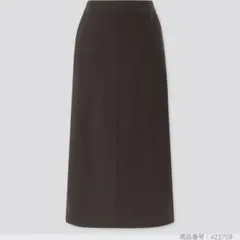 UNIQLO デニムジャージースカート　ナロースカート　M 黒