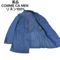 美品　リネン100% COMME CA MEN スプリングコートショップコートのサムネイル