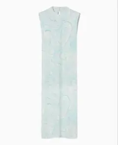 Marble Print Jersey Dress - blue mameのサムネイル