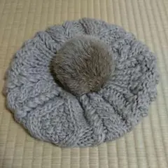 ニット ベレー帽