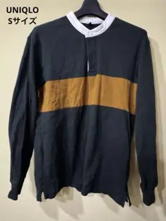 ダークグリーンとブラウンのラガーシャツ Sサイズ