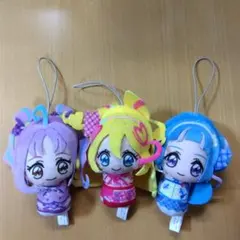 キミとアイドルプリキュア　おでかけつれてって　ぬいぐるみマスコット　３個