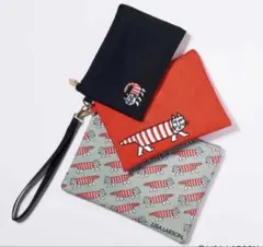 GLOW付録　LISA LARSON 猫のマイキー 3連ポーチ リサラーソン