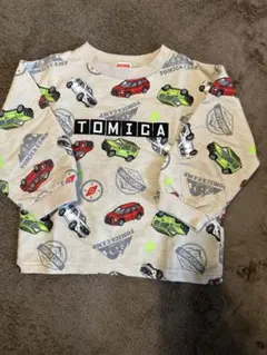 [しまむら×トミカ]TOMICA CAMP 車プリント トレーナー 100cm