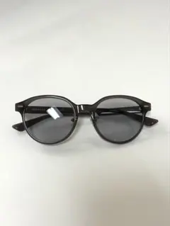 無印　完売品　UV400カット ラージボストン型サングラス　グレー　美品