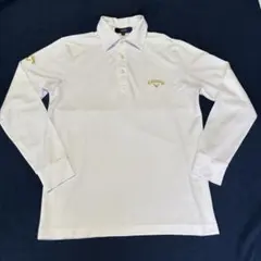 美品　キャロウェイ　長袖ポロシャツ　　　白　ゴルフ
