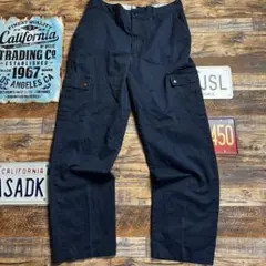 ARAMARK エアロスト ラップカーゴワークパンツ ネイビー W34 ワーク