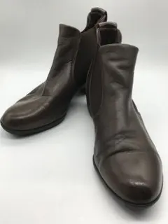 フィットフィット fitfit ショートブーツ 23cm こげ茶系 サイドゴア