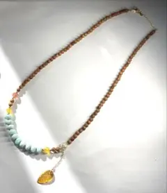 上品ラリマー沉香木ネックレス40㌢～