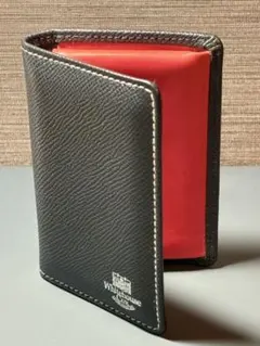 Whitehouse Cox ホワイトハウスコックス 名刺入れ バイカラー黒×赤のサムネイル