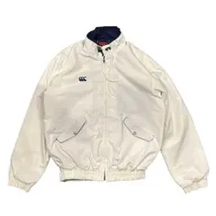 90s CANTERBURY ジップアップ 白 ジャケット 古着 L ラグビーのサムネイル