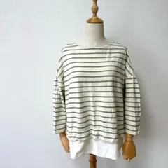 最終値下げ❤【シーズンリーズン】アイボリー ストライプ 長袖/カジュアル/
