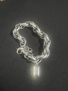 DIESEL シルバー チェーンブレスレット