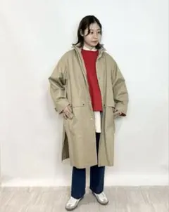 美品　23SS オーシバル コットンギャバジン ストームコート　ビショップ