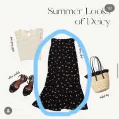 デイシー　Deicy ヴィンテージチェリースカート　ブラック　サイズ0.のサムネイル