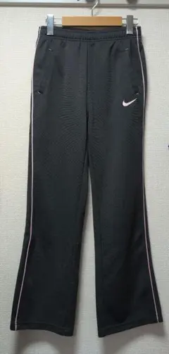 NIKE キッズ ジャージ パンツ チャコールグレー ピンク
