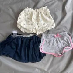 ショートパンツ3点セット 90cm